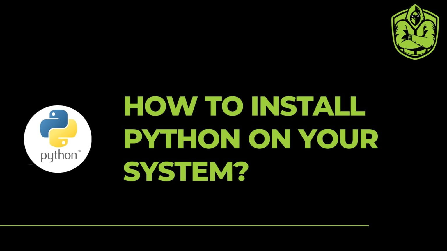 How to install Python on your system? - Medialytics Ninja